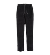 Black velour trackpants