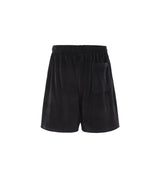 Black velour shorts