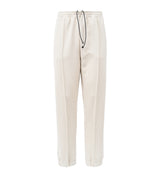 Sand jacquard label pocket pants