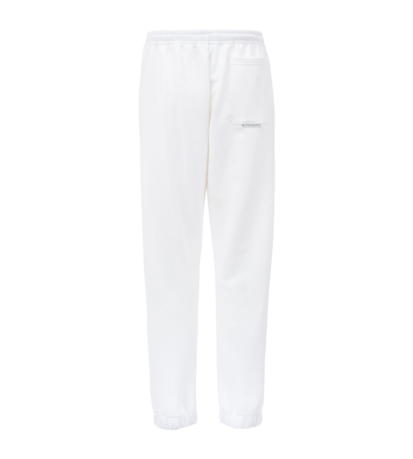 White jacquard label pocket pants