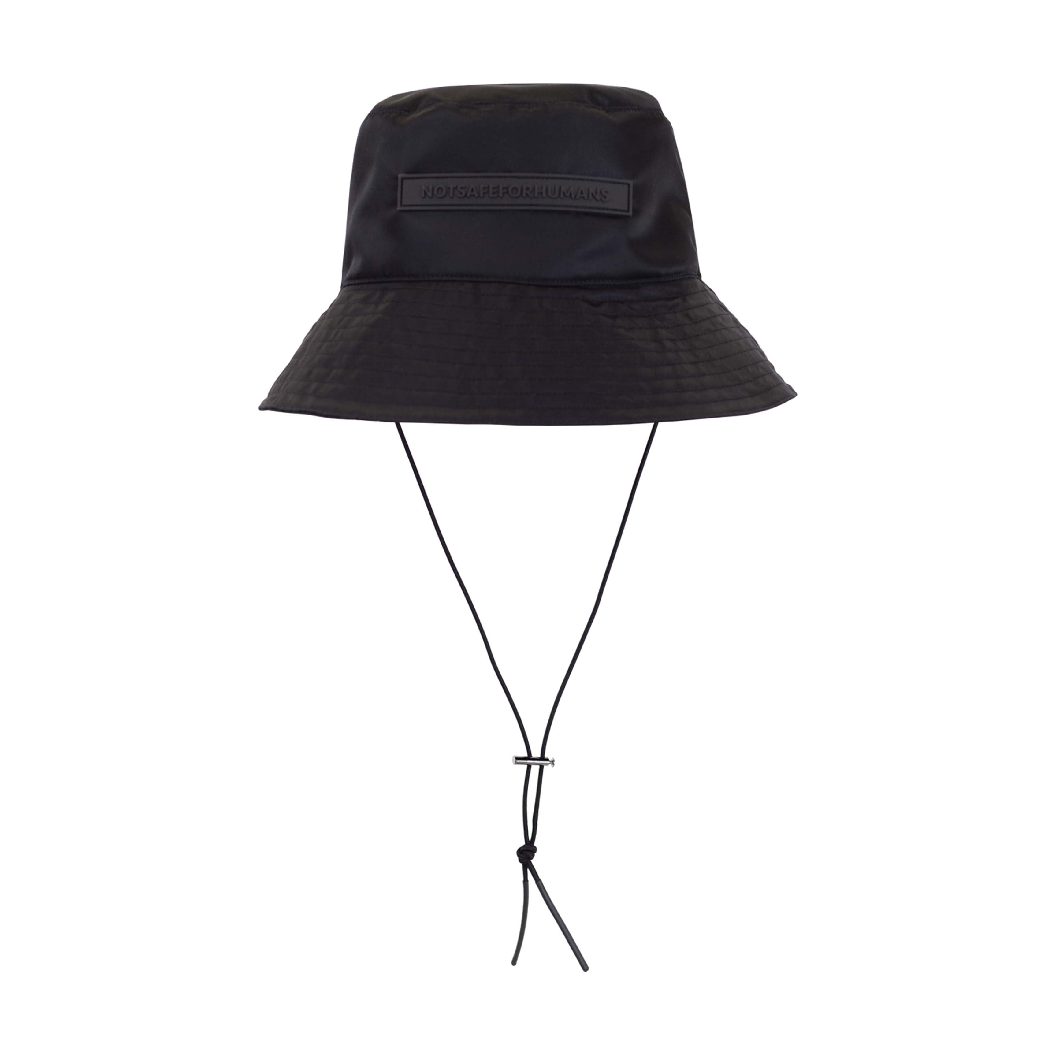 Black bucket hat – NOT SAFE FOR HUMANS