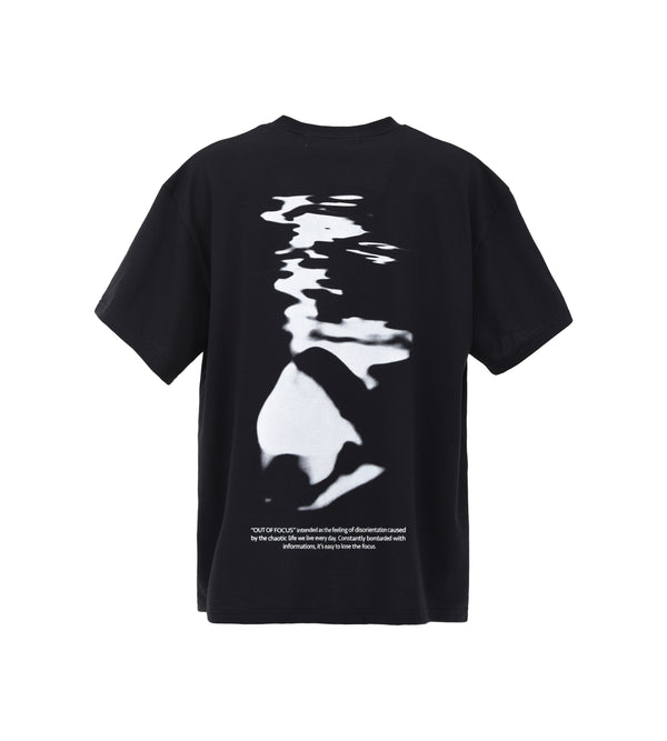 Black blurred girl t-shirt