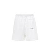 White jacquard label pocket shorts
